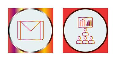 e mail and class  Icon vector