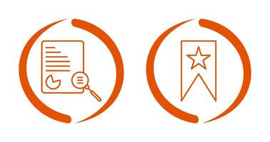 Case Study and Bookmarking Services Icon vector