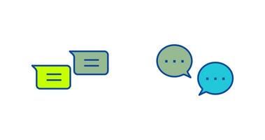 messages and conversation bubbles Icon vector