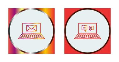 Emails and Online Conversation Icon vector