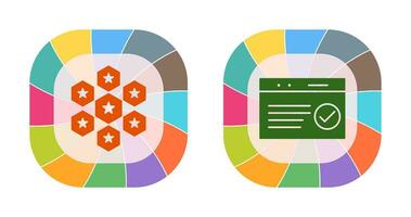 reputaion management and qc passed  Icon vector