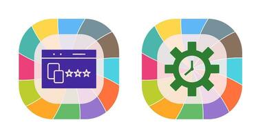 Website Promotion and Time Optimization Icon vector