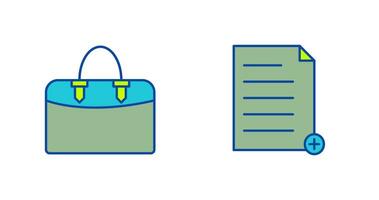 add file and case  Icon vector