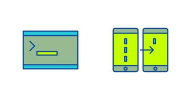 console and data transfer Icon vector