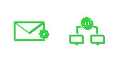 message setting and internet connectivity  Icon vector