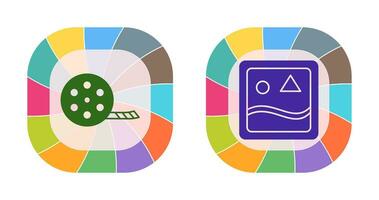 film reel and images Icon vector