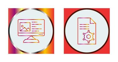 Content Planning and Content Management Icon vector