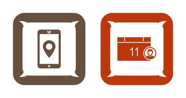 gps service and event management Icon vector