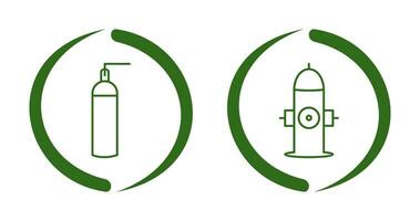 hydrant and oxygen tank  Icon vector