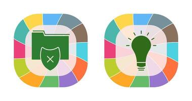 vulnerable folders and innovatives idea Icon vector
