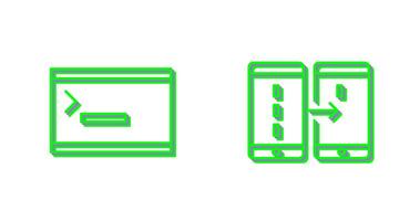 console and data transfer Icon vector