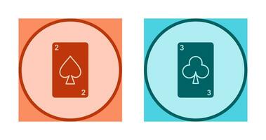 spades cards and clubs card Icon vector