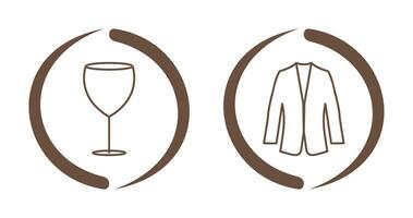 Alcohol and Suit Icon vector