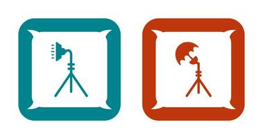 light stand and studio Icon vector