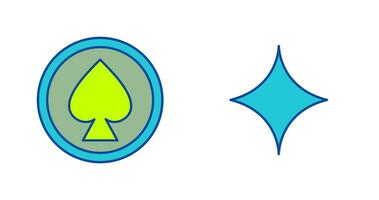 Spade and Diamond Icon vector