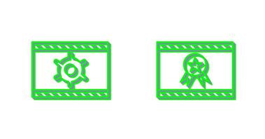 Web Optimization and Web Award Icon vector