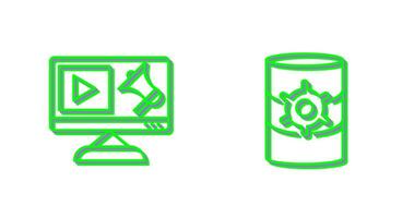 Digital Marketing and Database Management Icon vector