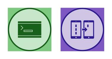 console and data transfer Icon vector