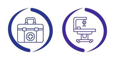 First Aid Kit and operating Room Icon vector