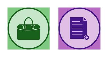 add file and case  Icon vector