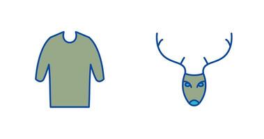 Casual Shirt and Animal Icon vector