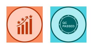 Reputation Management and QC Passed Icon vector