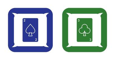 spades cards and clubs card Icon vector