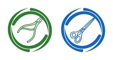 Nippers and Scissors Icon vector