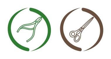 Nippers and Scissors Icon vector