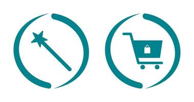 magic and shopping  Icon vector