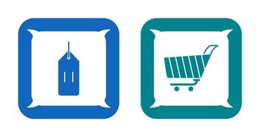 deals and shopping cart Icon vector