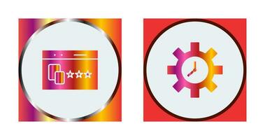 Website Promotion and Time Optimization Icon vector