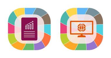 datos archivos y clima global icono vector