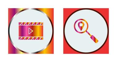 video animation and tracking services Icon vector