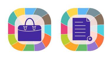 add file and case  Icon vector