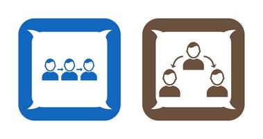 link and connected profiles Icon vector