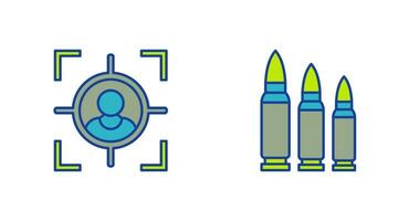 Target and Bullets Icon vector