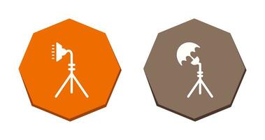 light stand and studio Icon vector