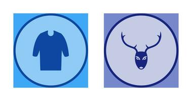 casual camisa y animal icono vector