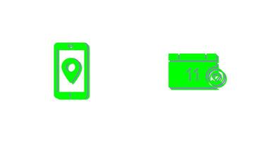 gps service and event management Icon vector