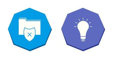 vulnerable folders and innovatives idea Icon vector