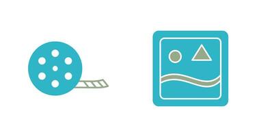 film reel and images Icon vector