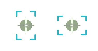 focus vertical and focus horizontal Icon vector