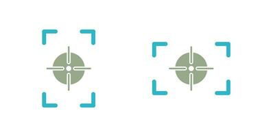 focus vertical and focus horizontal Icon vector