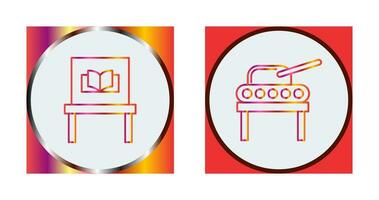 Ancient Book Exhibit and educe Icon vector