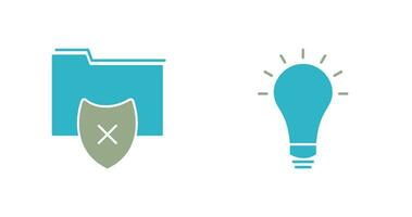 vulnerable folders and innovatives idea Icon vector