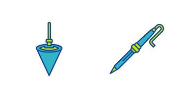 Plumb Bob and Soldering Icon vector