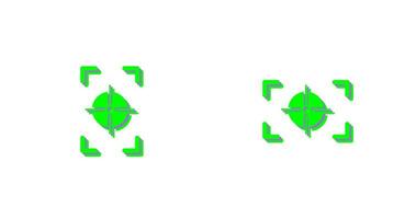 focus vertical and focus horizontal Icon vector