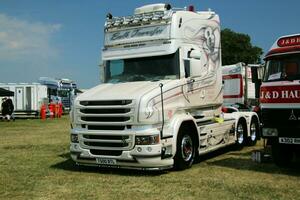 Whitchurch in the UK in JUne 2023. A view of a Truck at a Truck Show in Whitchurch Shropshire photo