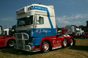 Whitchurch in the UK in JUne 2023. A view of a Truck at a Truck Show in Whitchurch Shropshire photo